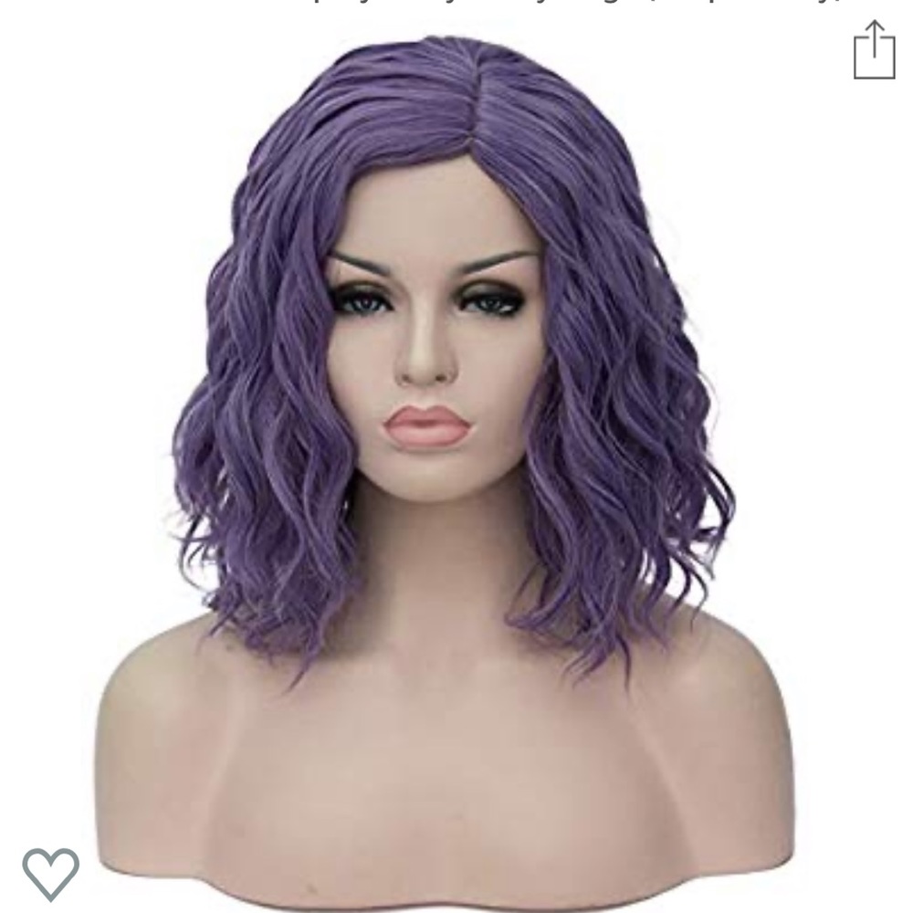 Purple Wavy Wig for Women